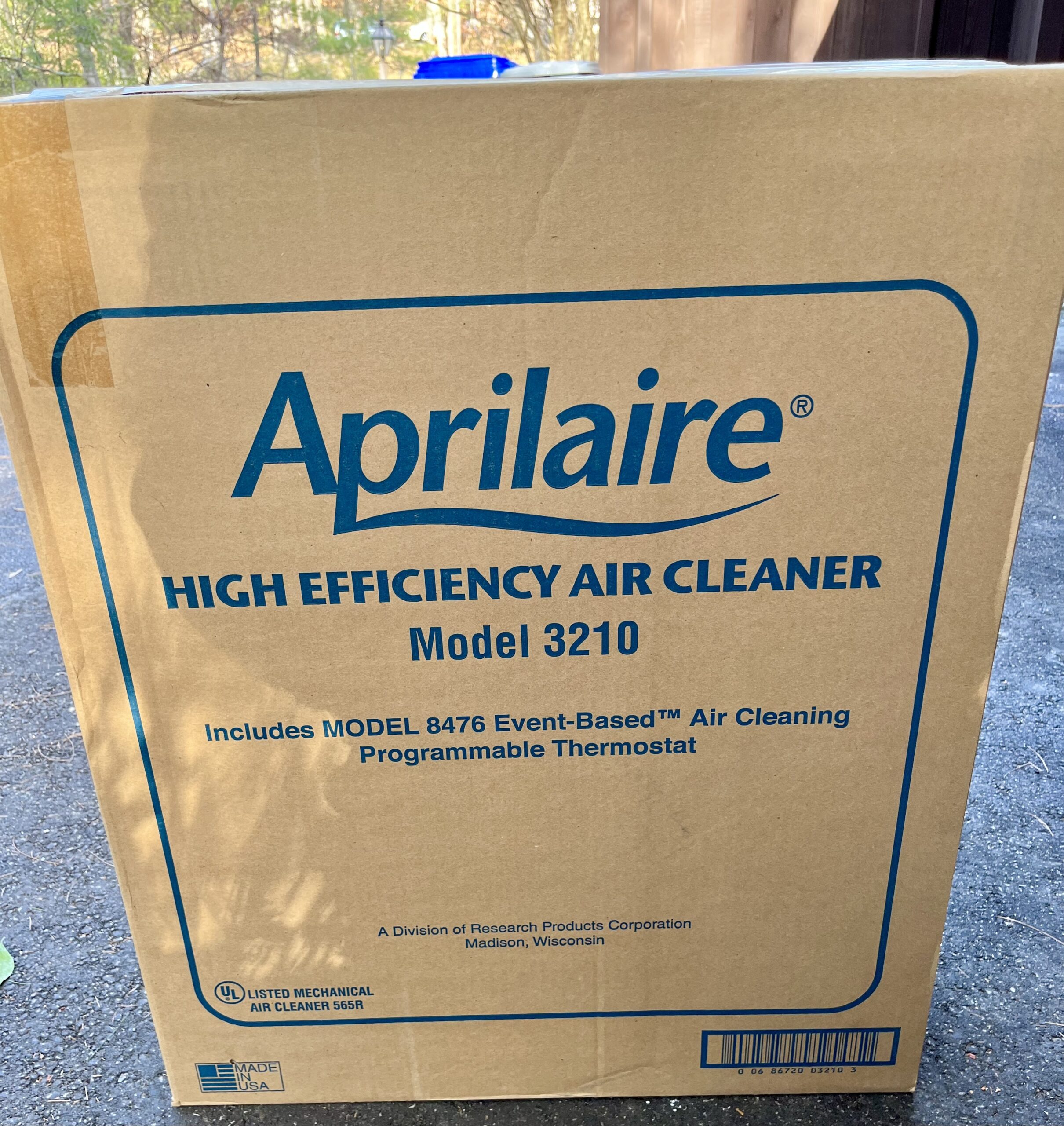 Item HG21 AprilAire High Efficiency Air Cleaner and Thermostat valued