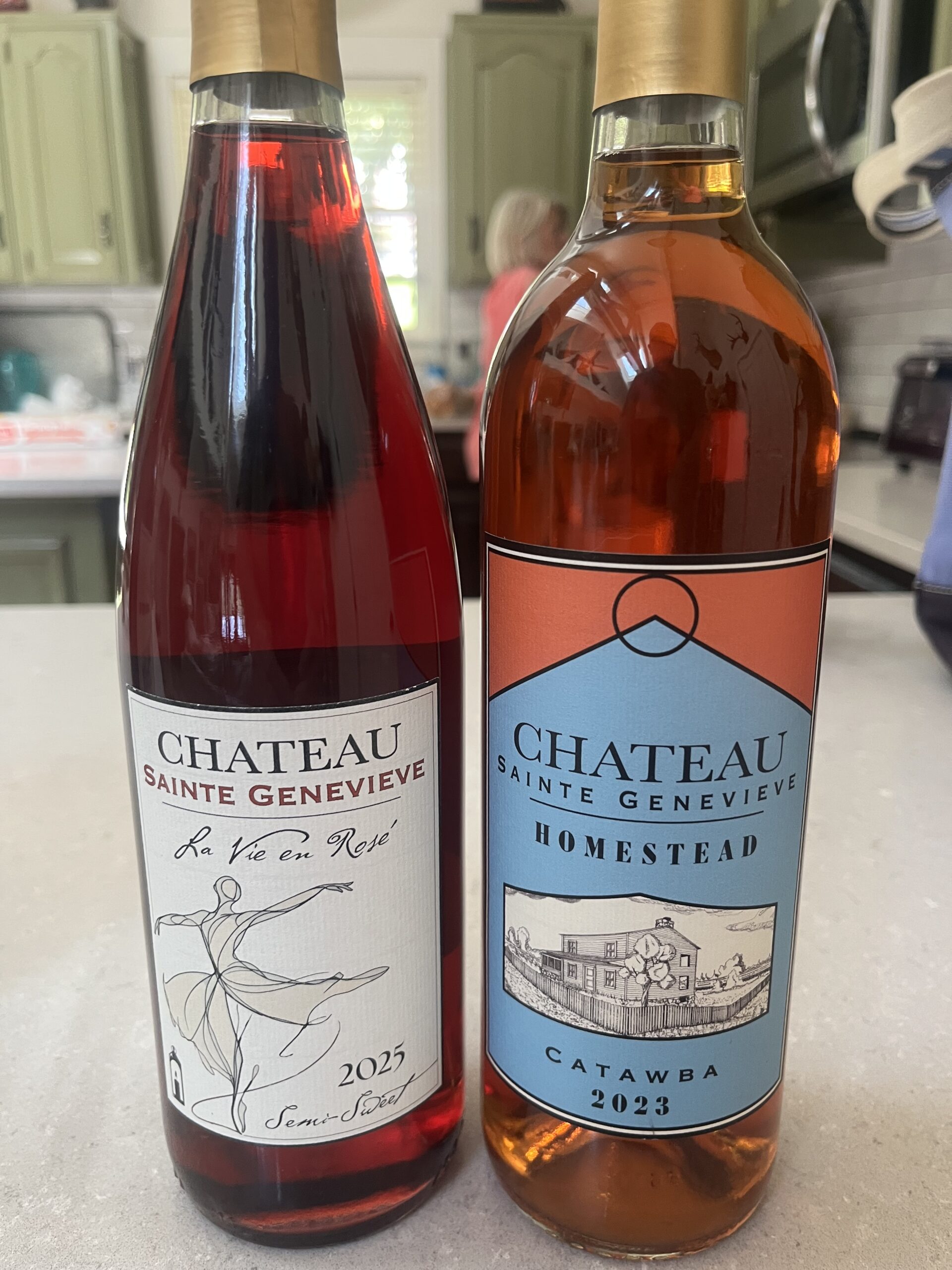 Item FW 6 - TWO Bottles of Wine from Ste Genevieve Winery in Bloomsdale, Missouri valued at $28