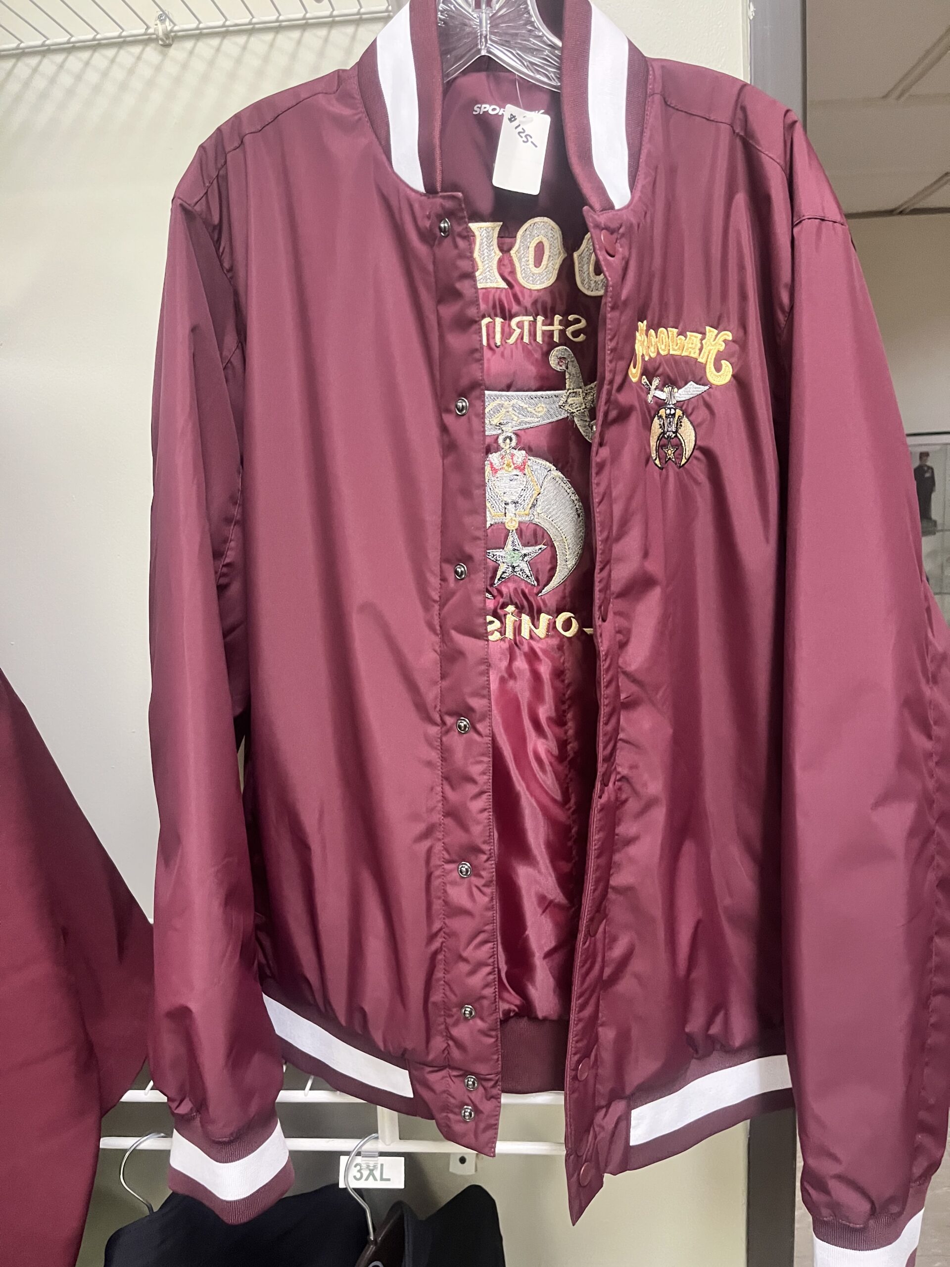 Item SH 25 - Moolah Shriner Jacket priced at $125